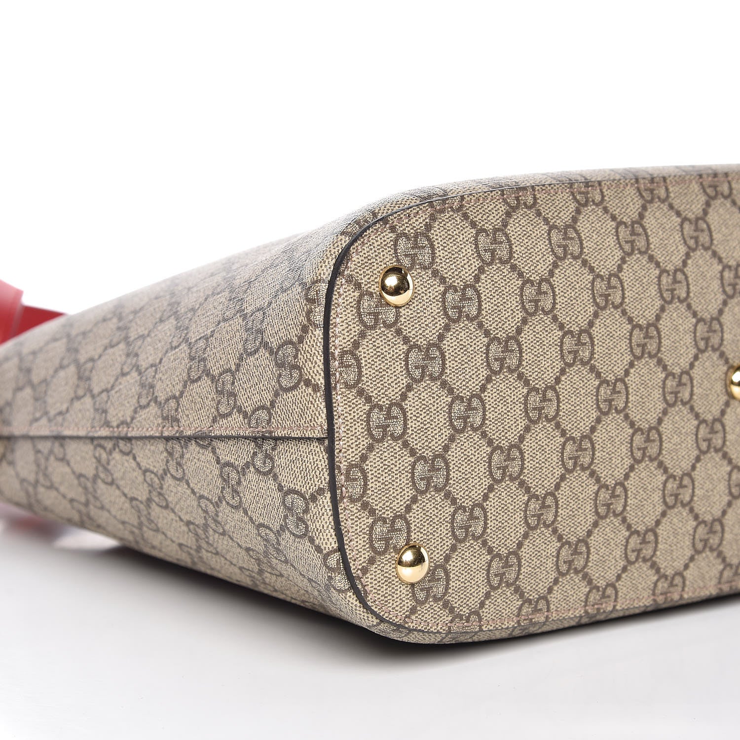 Gucci GG Supreme Monogram Linea A Hobo Red 5 of 9