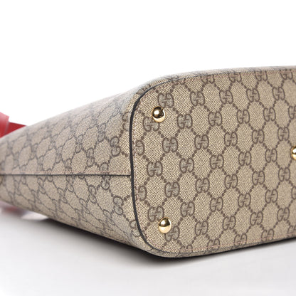 Gucci GG Supreme Monogram Linea A Hobo Red 5 of 9