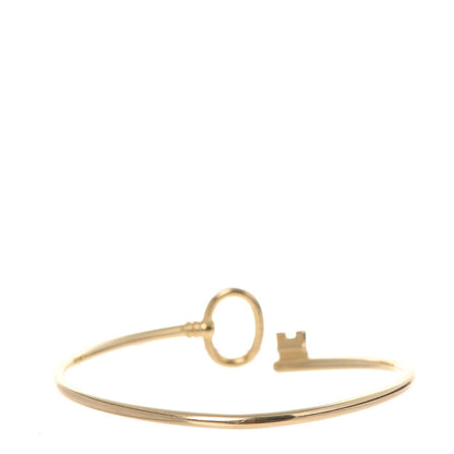 Tiffany 18K Yellow Gold Keys Wire Bracelet 3 of 6