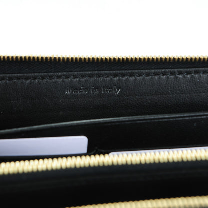Celine Spazzolato Calfskin Large Zip Around Multifunction Wallet Wine 6 of 8
