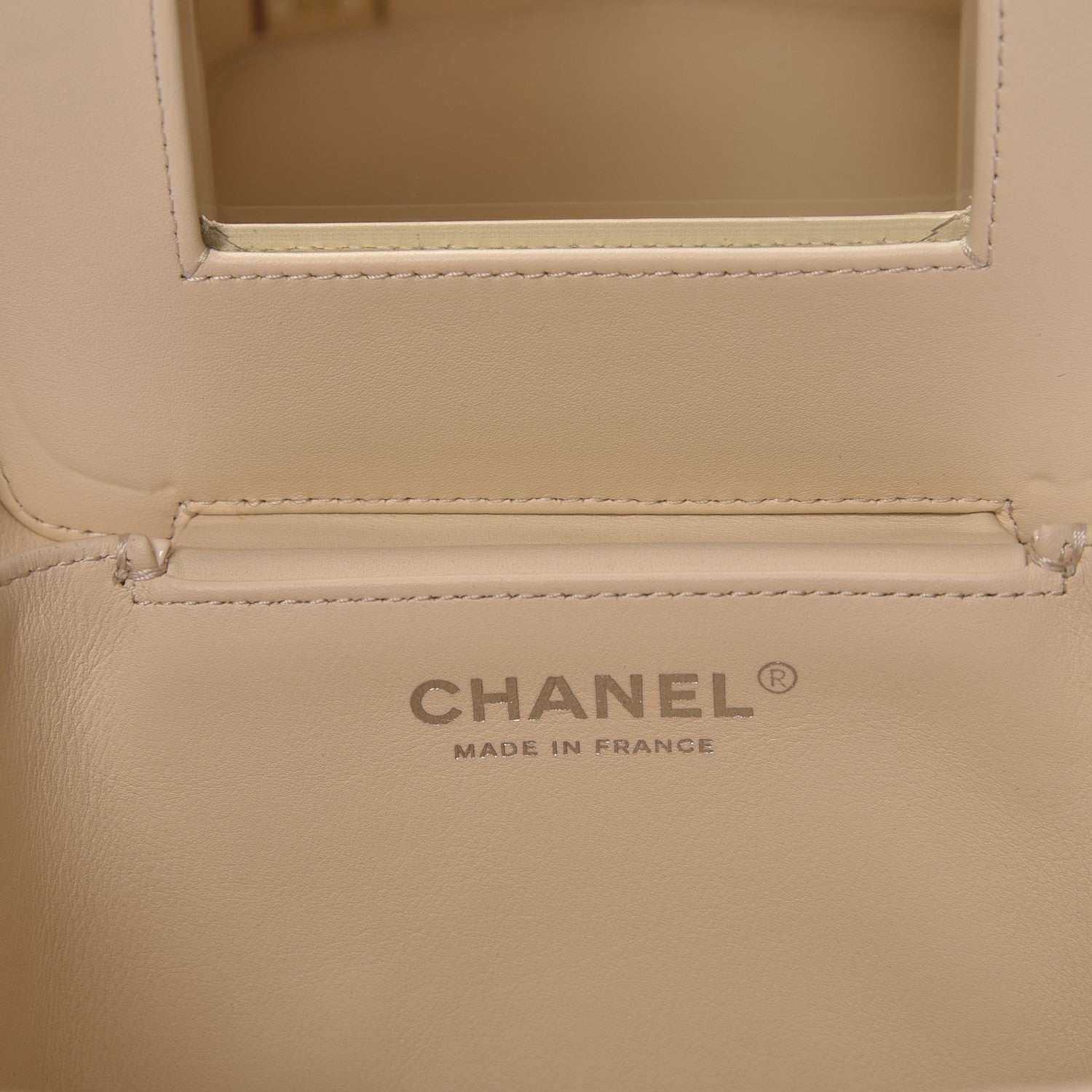 Chanel Patent Calfskin Minaudiere Vanity Case White Black 8 of 9