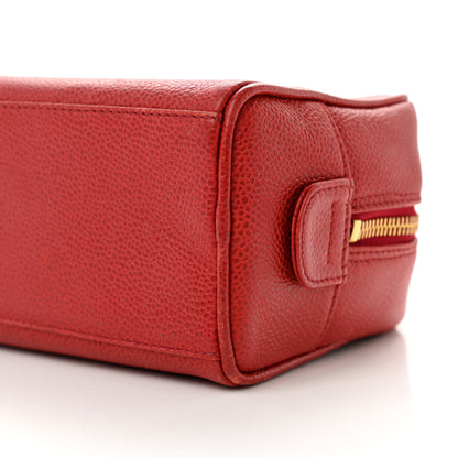 Chanel Caviar Timeless CC Cosmetic Pouch Bag Red 10 of 10
