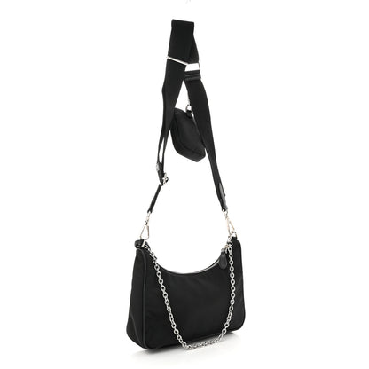 Prada Nylon Re-Edition 2005 Shoulder Bag Black 3 of 11