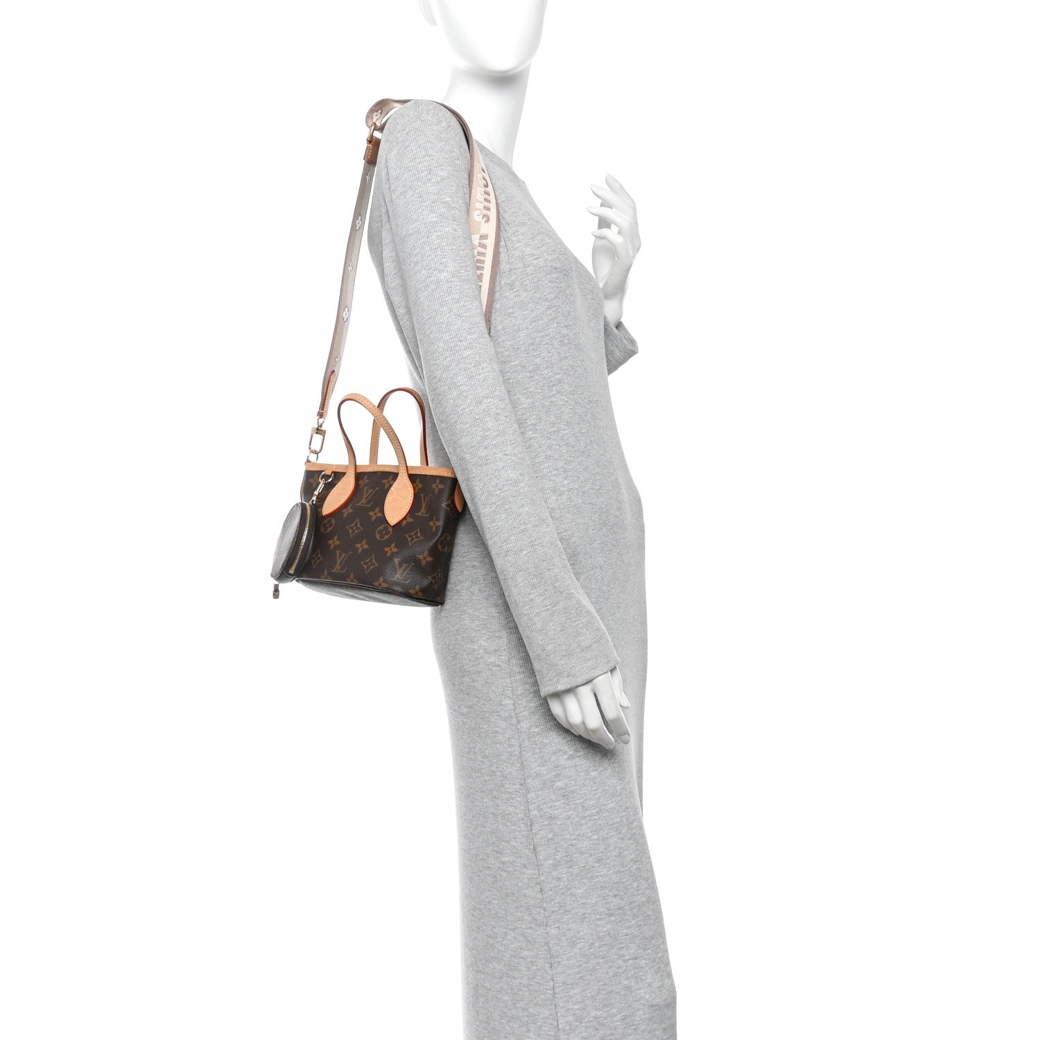Louis Vuitton Monogram Neverfull BB Beige 2 of 12