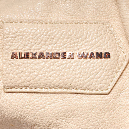 Alexander Wang Pebbled Calfskin Large Emile Eggshell 8 of 8