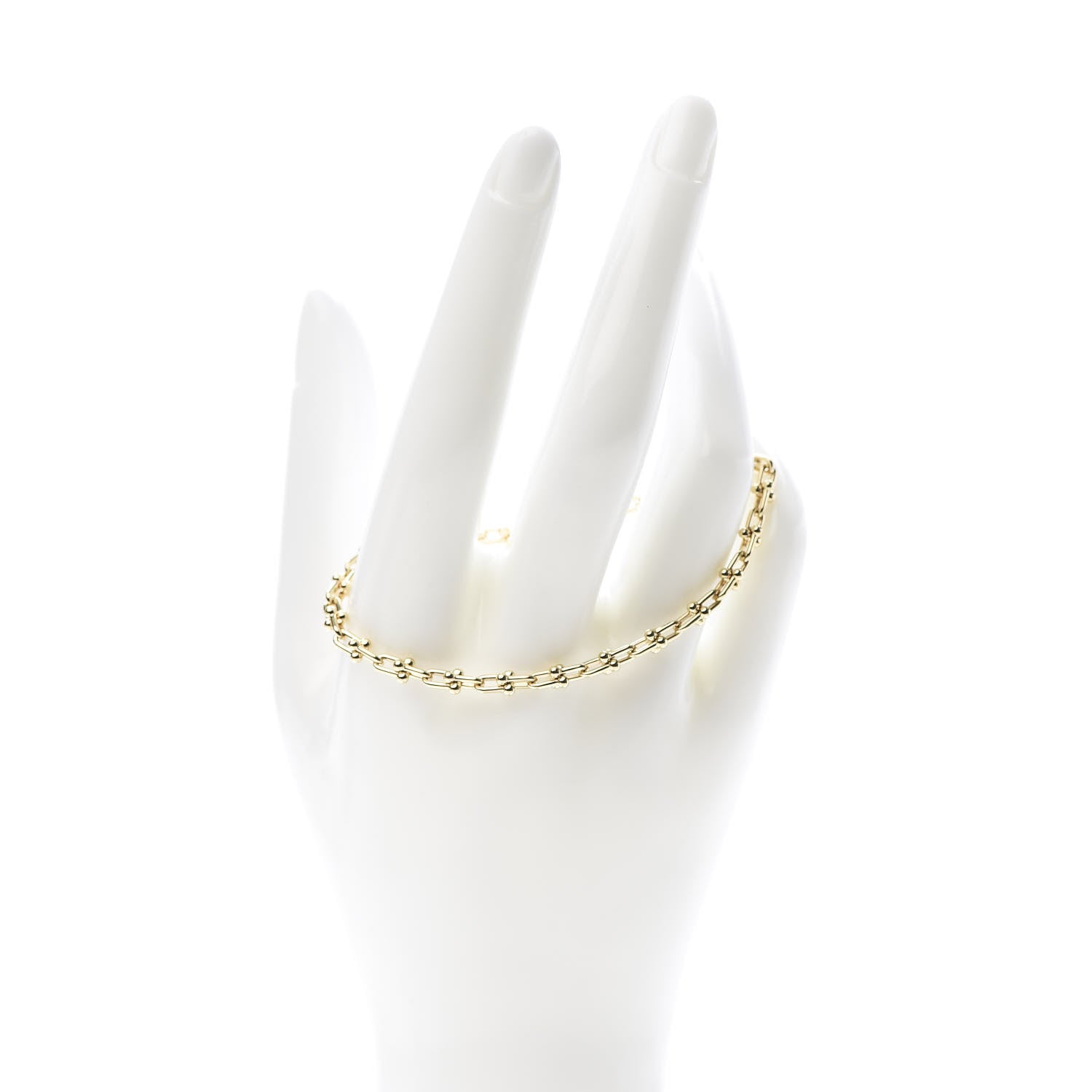 Tiffany 18K Yellow Gold Micro HardWear Link Bracelet 2 of 5