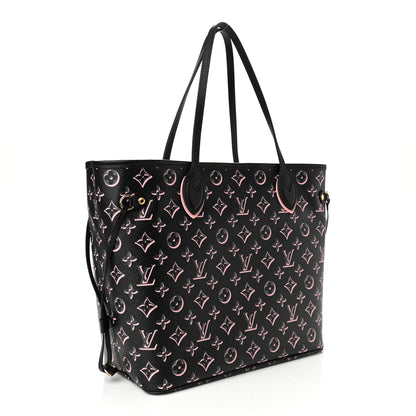 Louis Vuitton Monogram Fall For You Neverfull MM Black 4 of 10