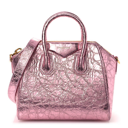 Givenchy Laminated Lambskin Mini Antigona Silk Pink 1 of 11