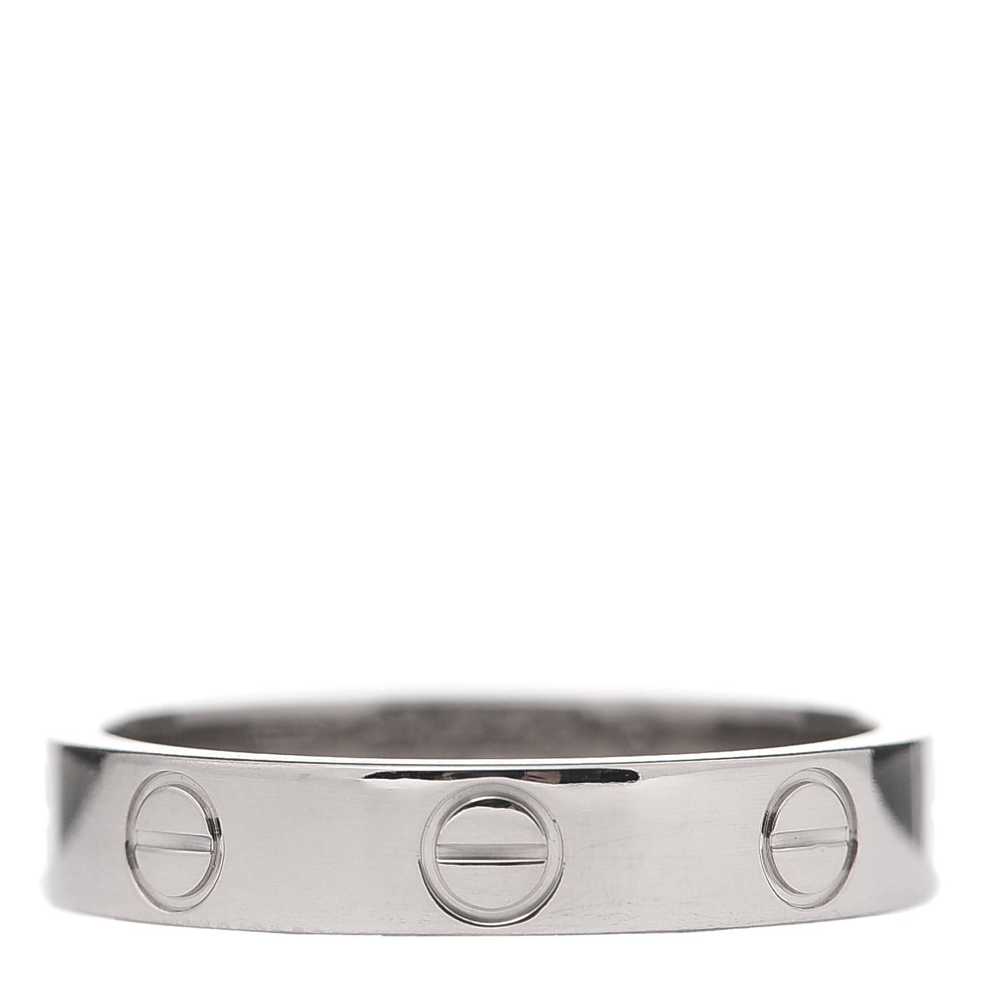 18K White Gold 3.5mm LOVE Wedding Band Ring 51 5.75