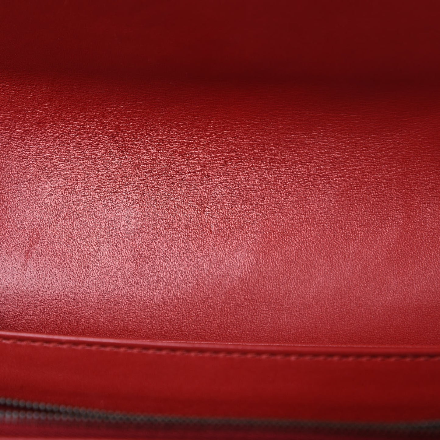 Calfskin Matelasse GG Marmont Chain Wallet Hibiscus Red
