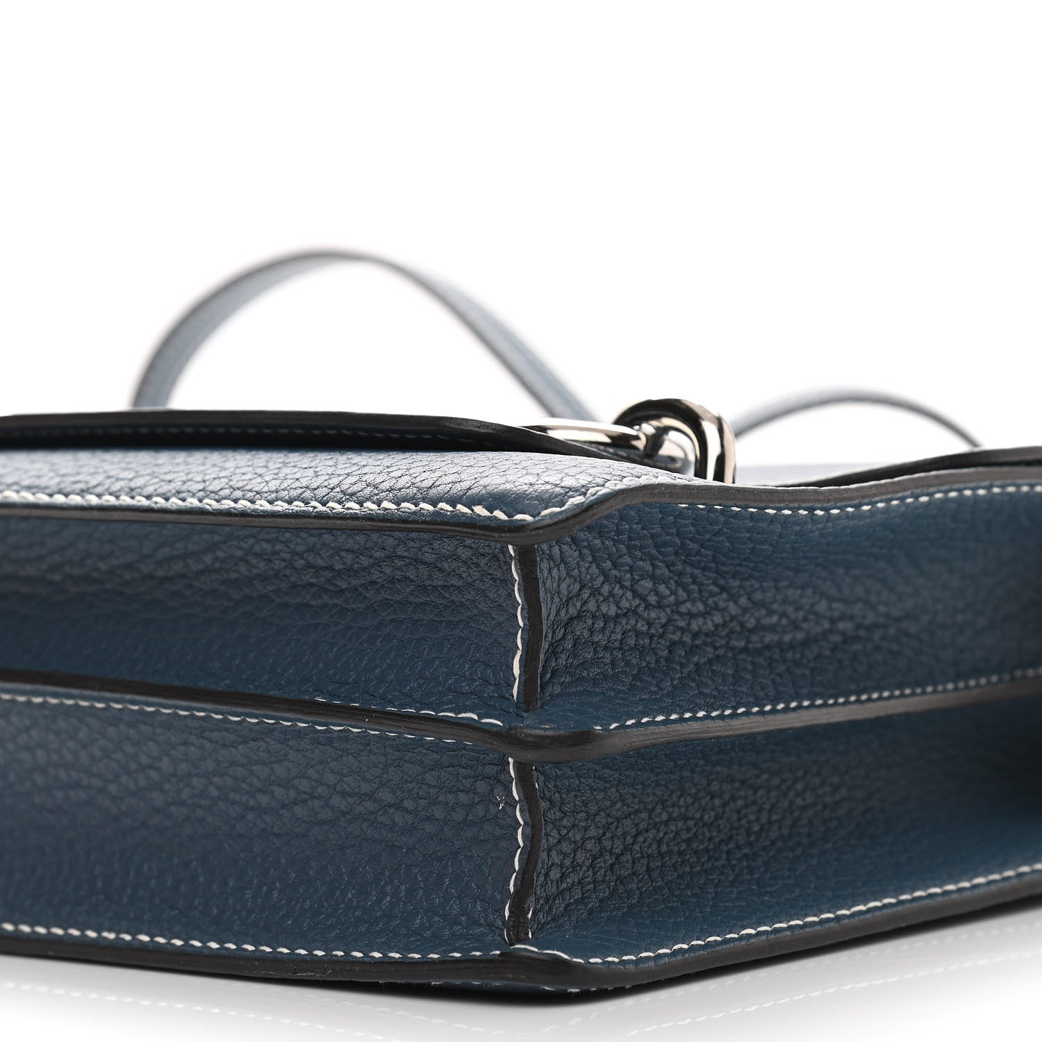 Hermes Taurillon Clemence Sac Roulis 23 Bleu Jean 12 of 13