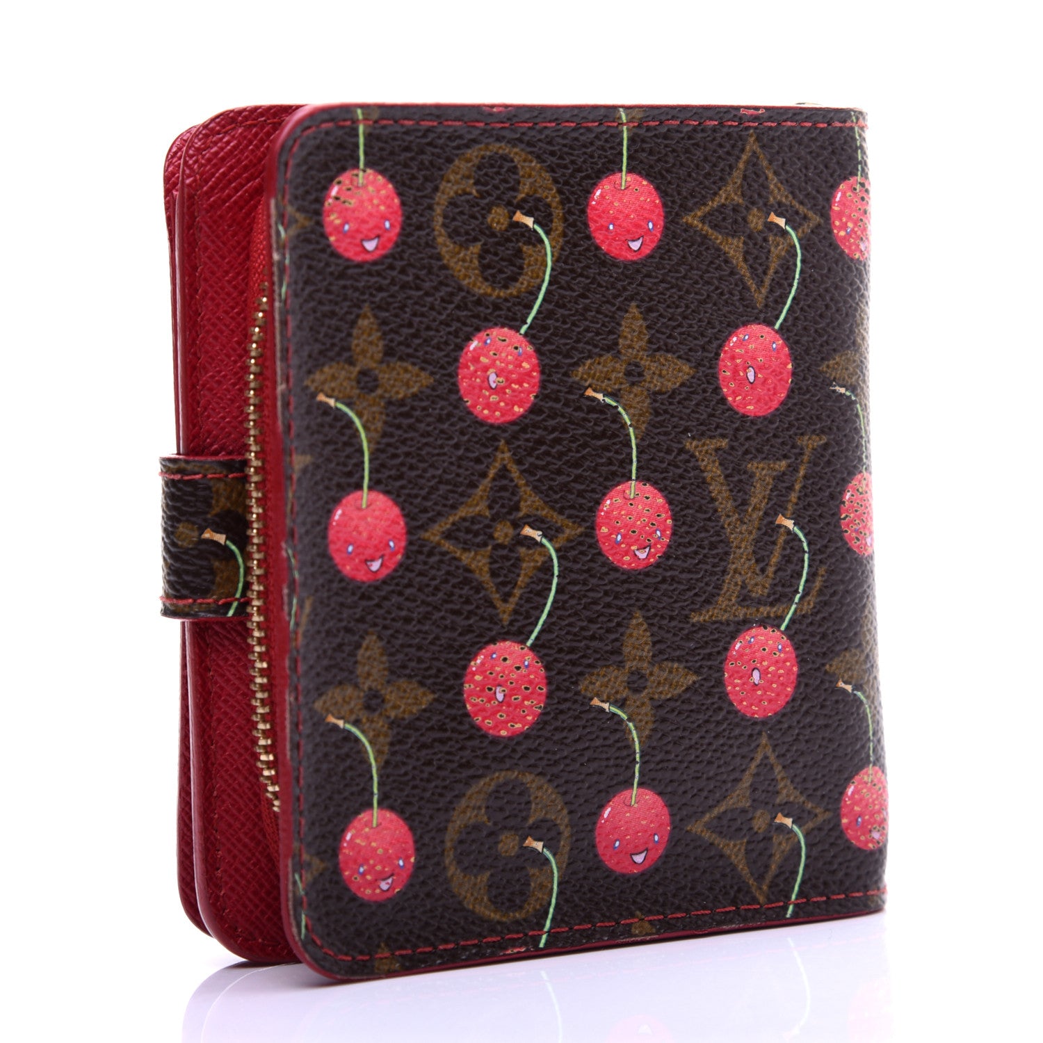 Louis Vuitton Monogram Cerises Compact Zippe Wallet 3 of 10