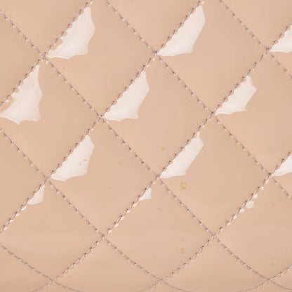 Chanel Patent Quilted Large Just Mademoiselle Bowling Bag Beige 9 of 11