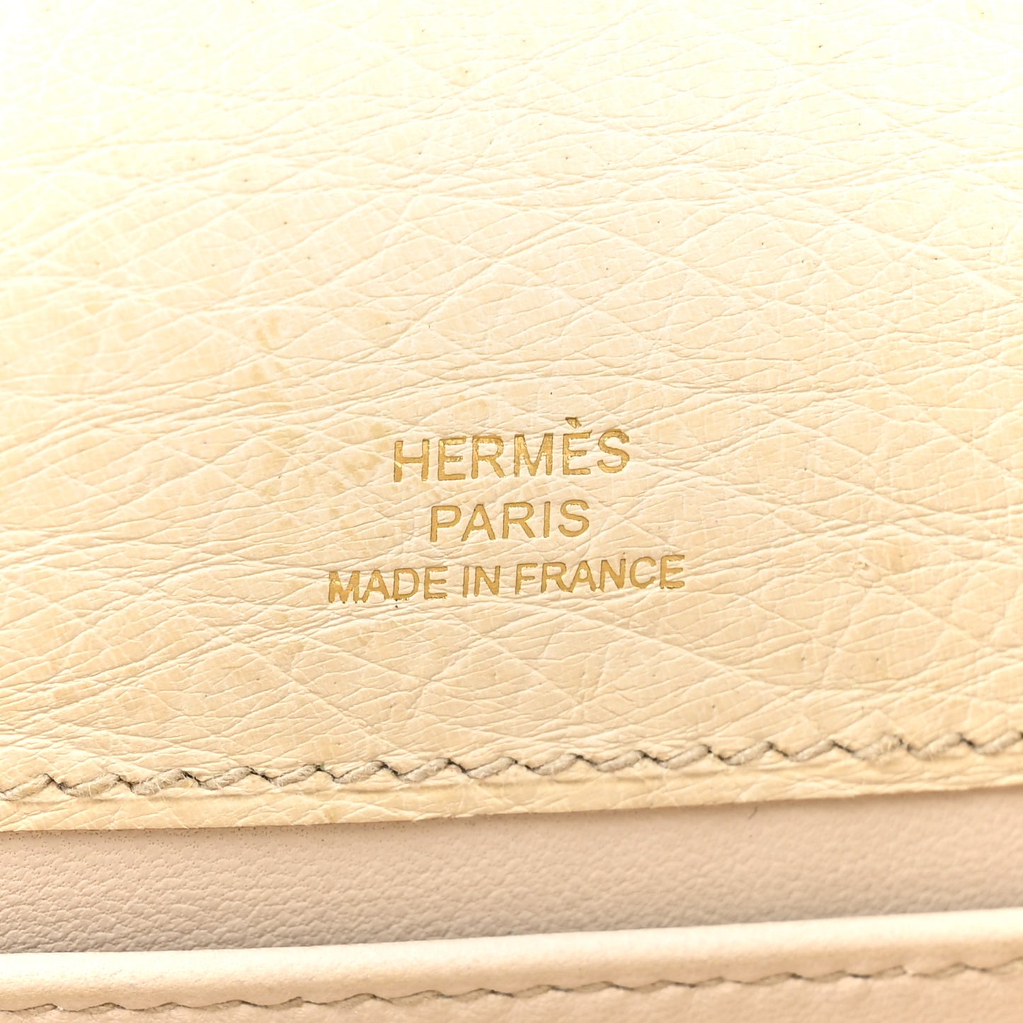Ostrich Kelly Pochette Clutch Beton