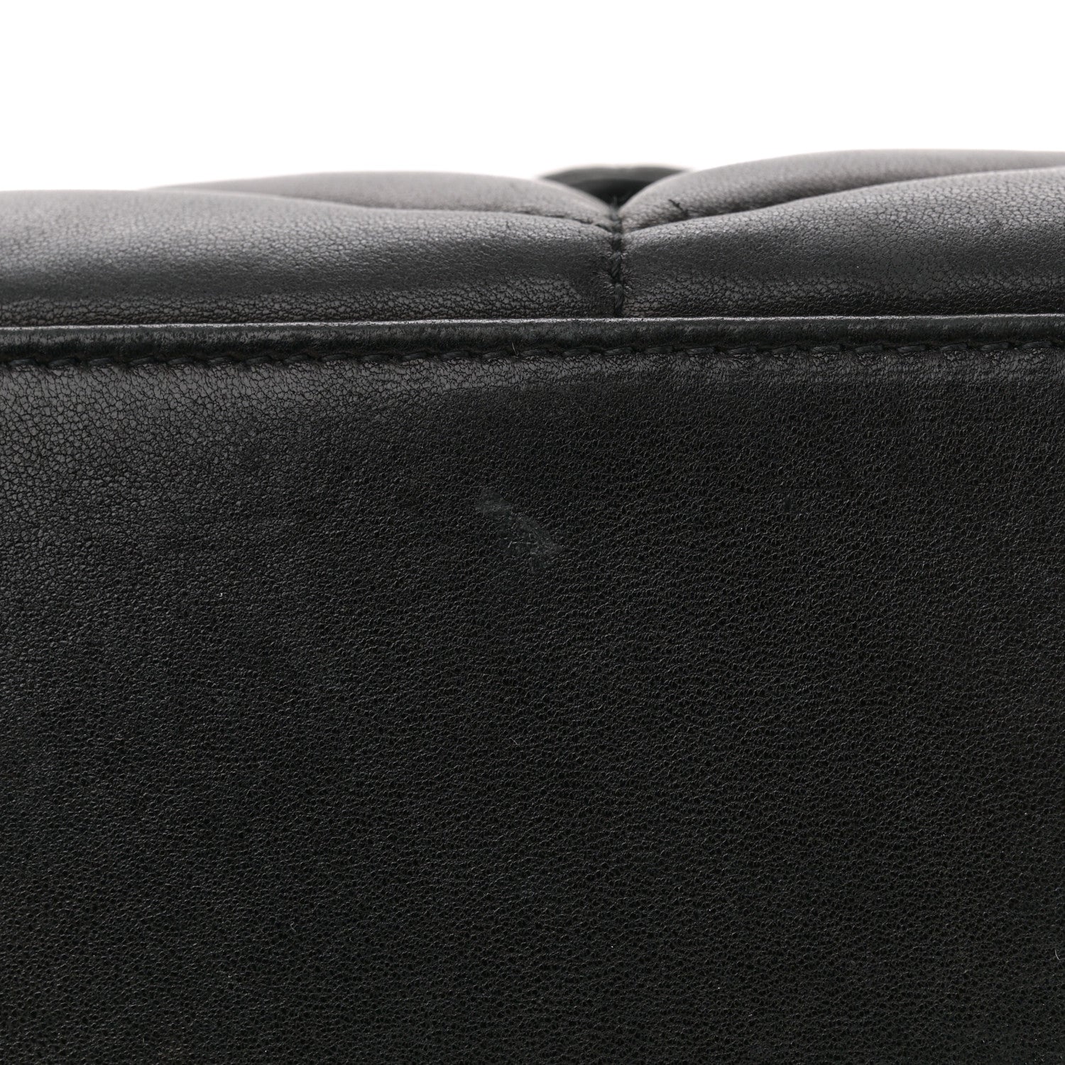 Saint Laurent Lambskin Quilted Small Loulou Puffer Monogram Chain Satchel Black 11 of 11