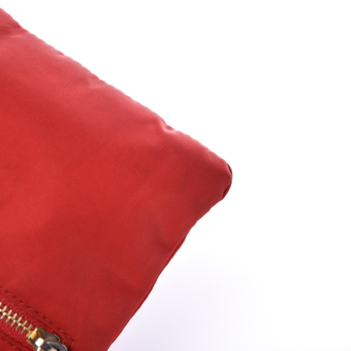 Tessuto Nylon Saffiano Shoulder Bag Rosso