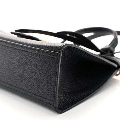 Gucci Calfskin Small GG Marmont Top Handle Bag Black 8 of 9