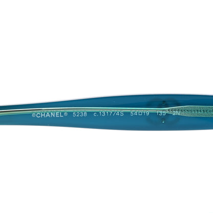 Chanel CC Sunglasses 5238 Turquoise 5 of 8