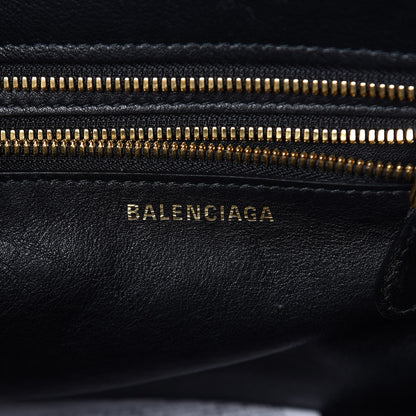 Balenciaga Calfskin XS Fringe Laundry Cabas Black 6 of 9