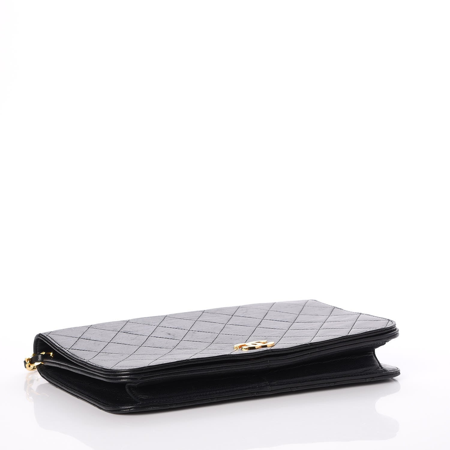 Chanel Lambskin Quilted Wallet On Chain WOC Black 4 of 8