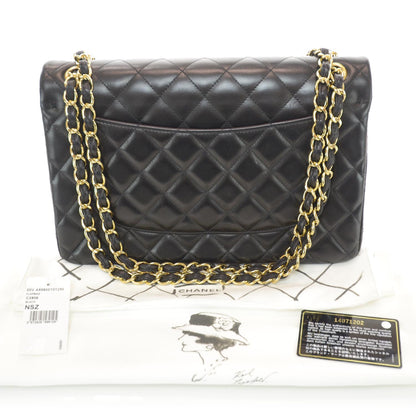 Chanel Lambskin Jumbo Double Flap Black 3 of 10