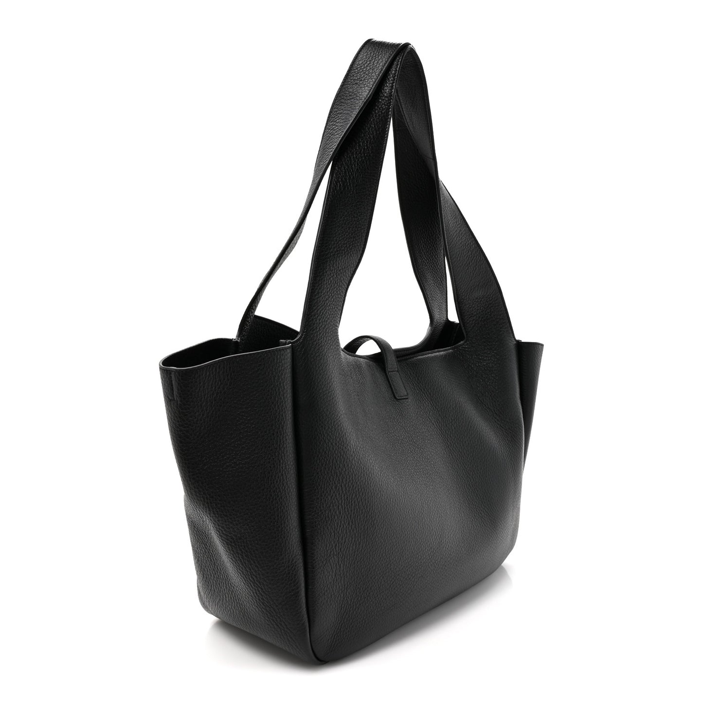 Grained Deerskin Bea Tote Black