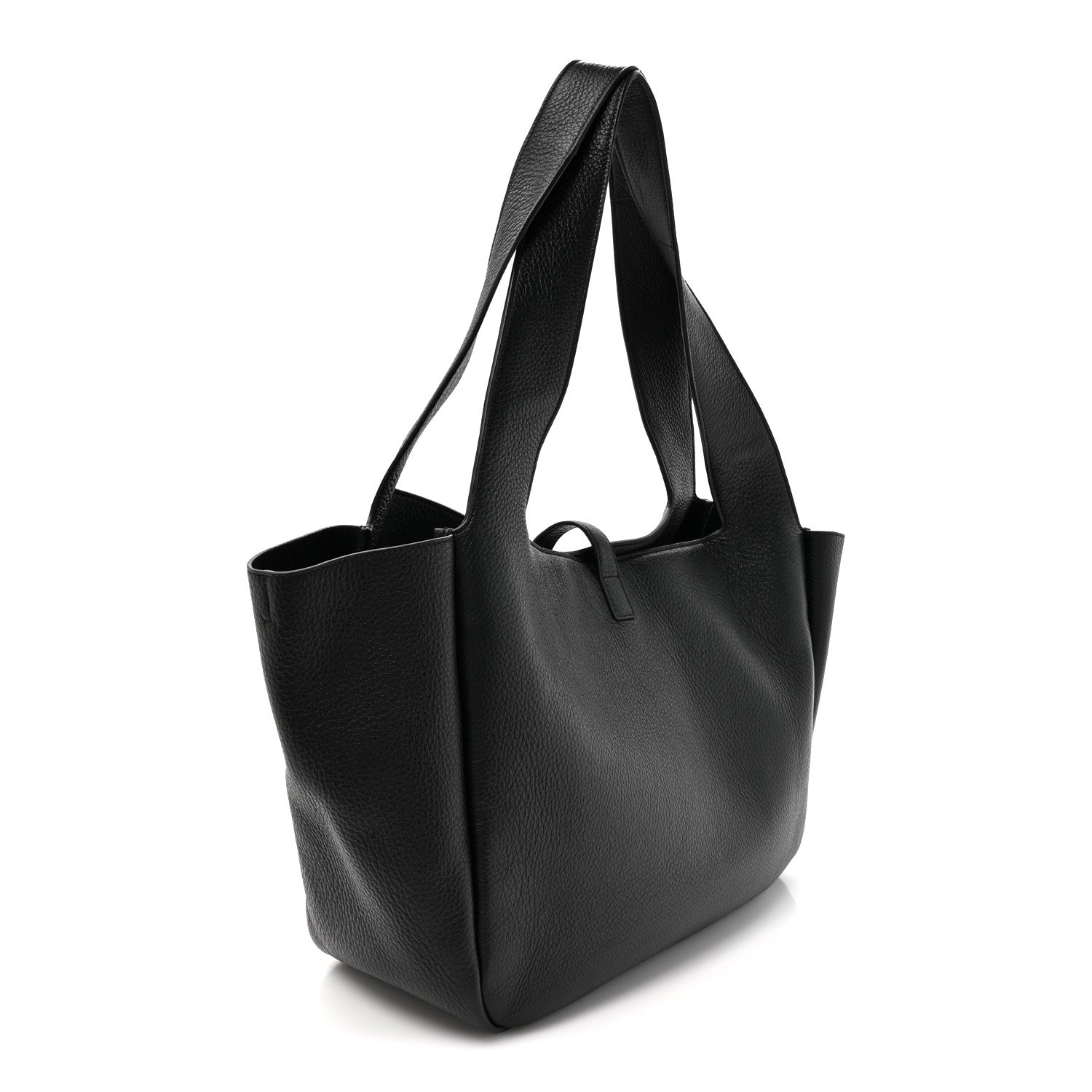 Saint Laurent Grained Deerskin Bea Tote Black 3 of 10