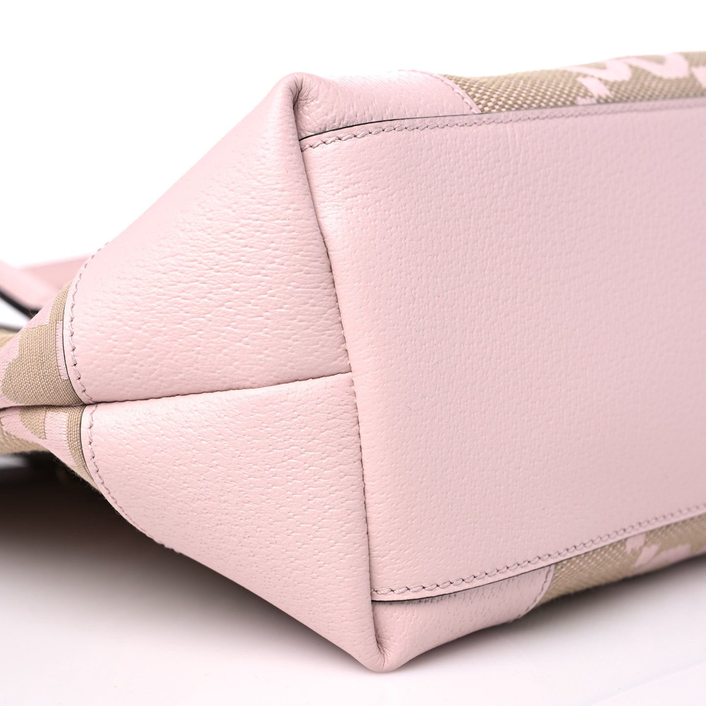 Monogram Jumbo GG Textured Dollar Calfskin Medium Ophidia Shopping Tote Beige Perfect Pink