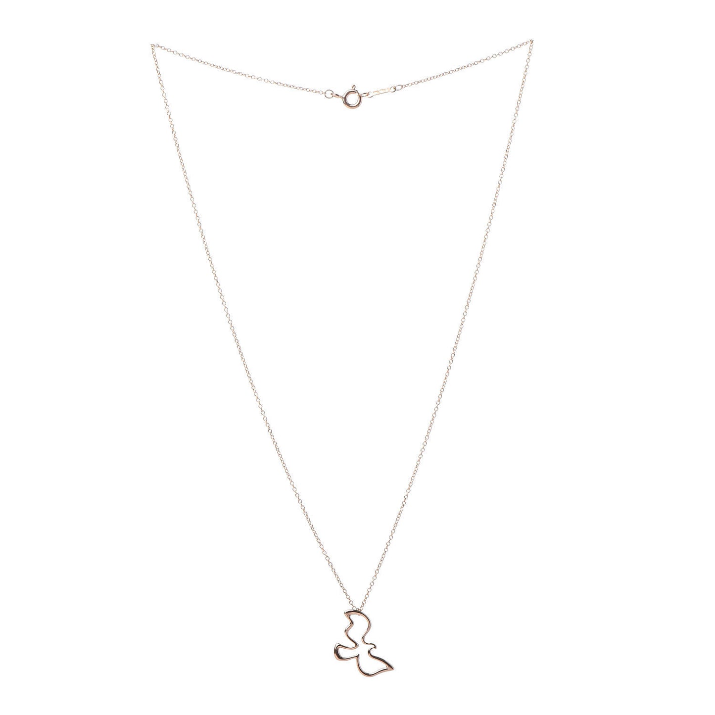 18K Rose Gold Paloma Picasso Dove Pendant Necklace