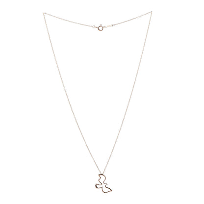 Tiffany 18K Rose Gold Paloma Picasso Dove Pendant Necklace 3 of 7