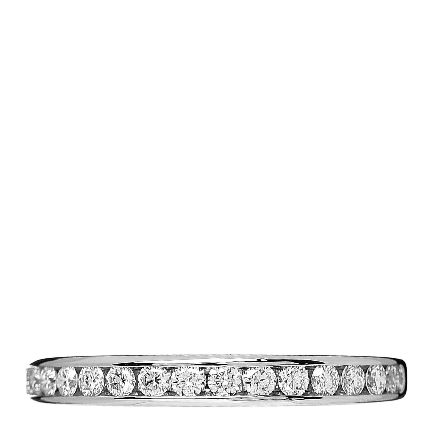 Platinum Diamond .26ctw Half Circle Wedding Band Ring 49 5