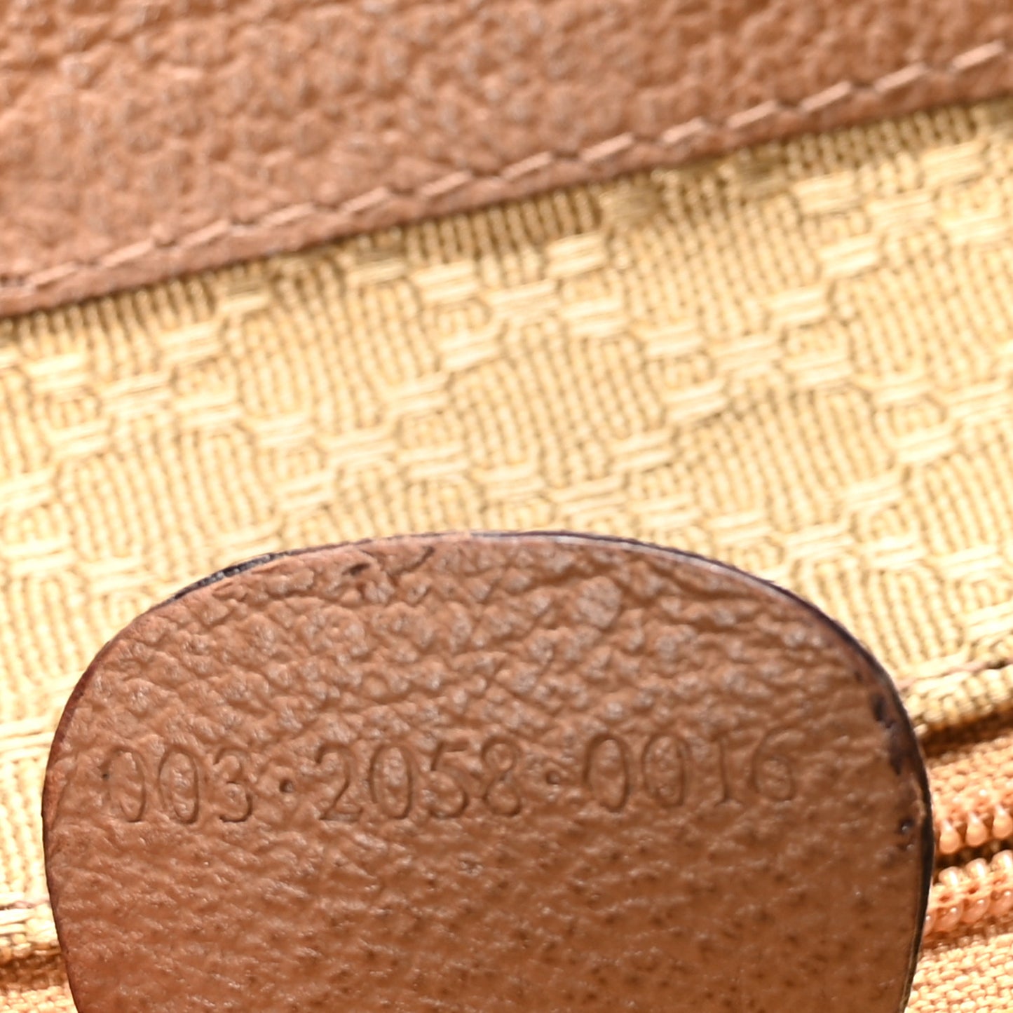 Suede Bamboo Backpack Beige