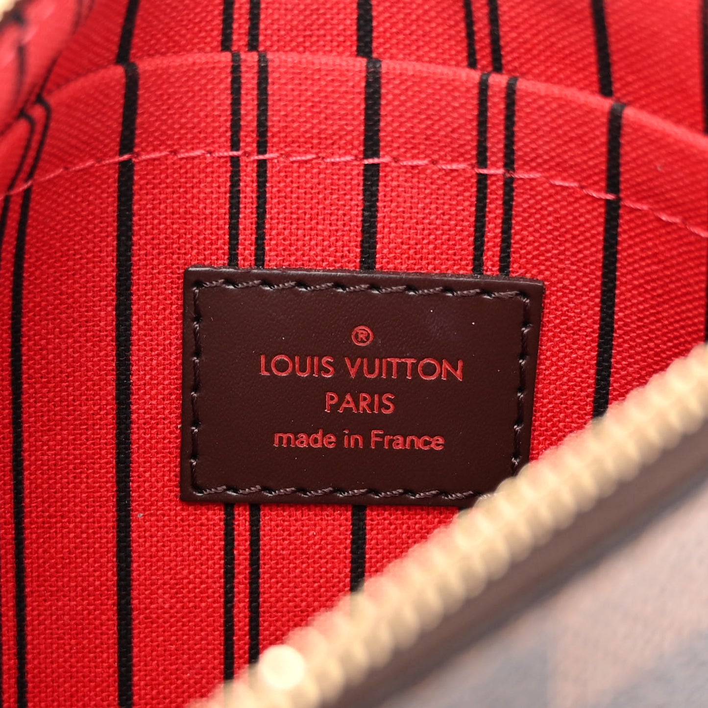 LOUIS VUITTON Damier Ebene Neverfull PM Pochette