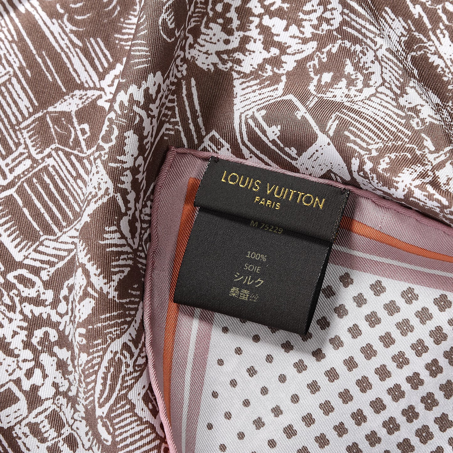 Silk LV Comics Square Scarf