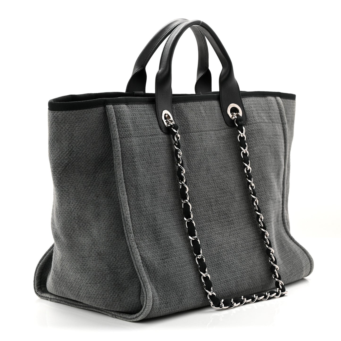 Canvas Large Deauville Tote Grey