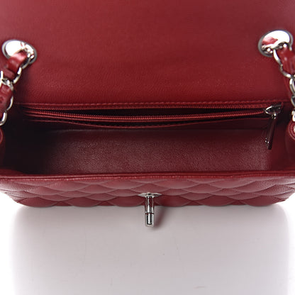 Chanel Caviar Quilted Mini Rectangular Flap Dark Red 5 of 12