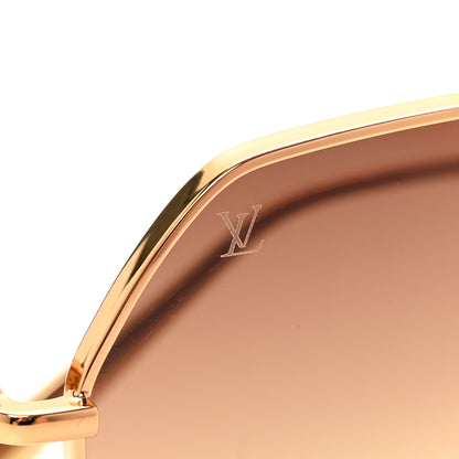 Louis Vuitton Metal My LV Chain Round Sunglasses Z1650W Gold 7 of 9