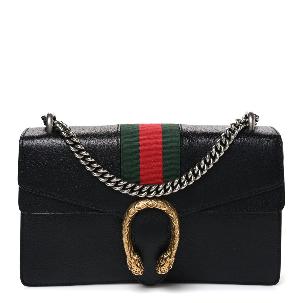 Gucci Calfskin Web Small Dionysus Shoulder Bag Black 1 of 10