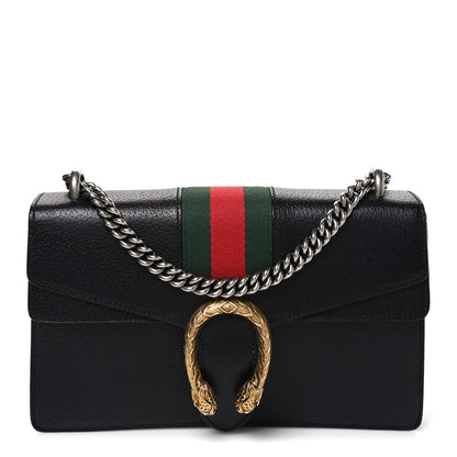 Gucci Calfskin Web Small Dionysus Shoulder Bag Black 1 of 10