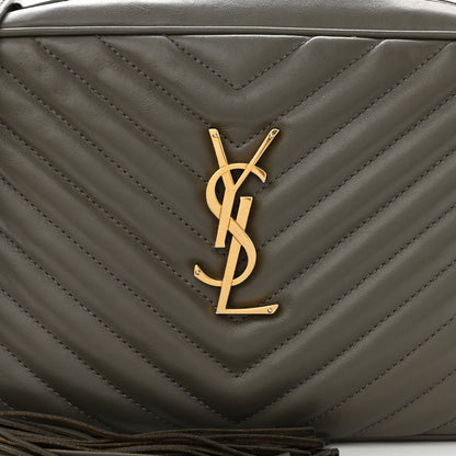 Saint Laurent Calfskin Matelasse Monogram Lou Camera Bag Military Olive 6 of 9