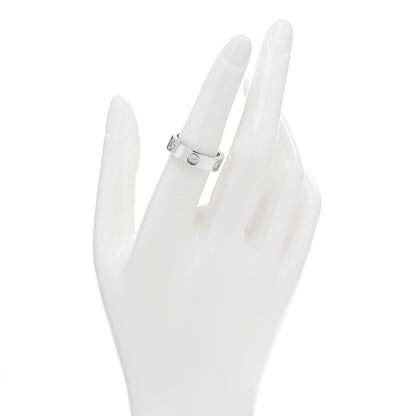 Cartier 18K White Gold 6 Diamond 5.5mm LOVE Ring 54 6.75 2 of 5