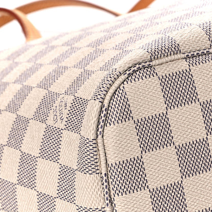 Louis Vuitton Damier Azur Neo Neverfull MM Rose Ballerine 7 of 17
