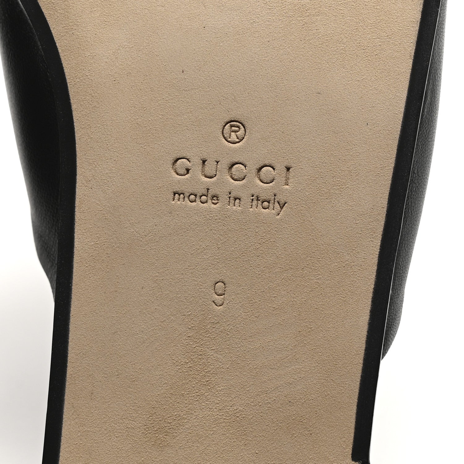 Gucci Calfskin Mens Horsebit Slippers 9 Black 7 of 9