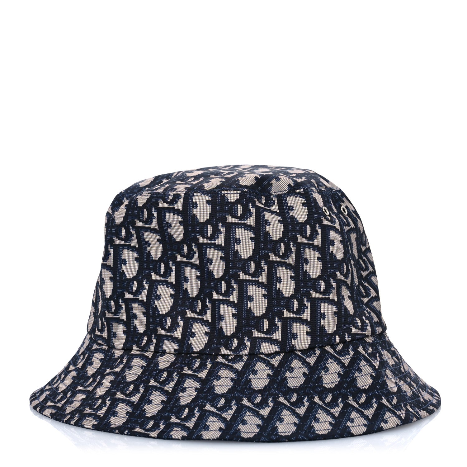 Christian Dior Oblique Reversible Teddy-D Brim Bucket Hat 59 Blue 1 of 13