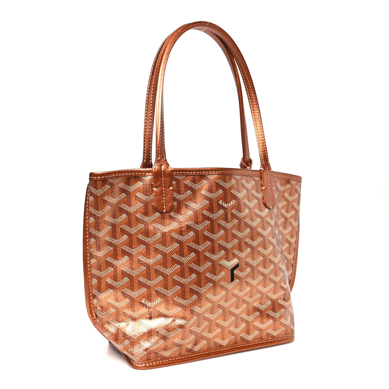 Goyard Goyardine Precious Metals Reversible Mini Anjou Rose Gold