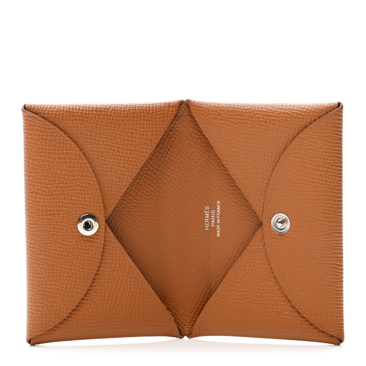Hermes Epsom Calvi Card Case Gold 5 of 7
