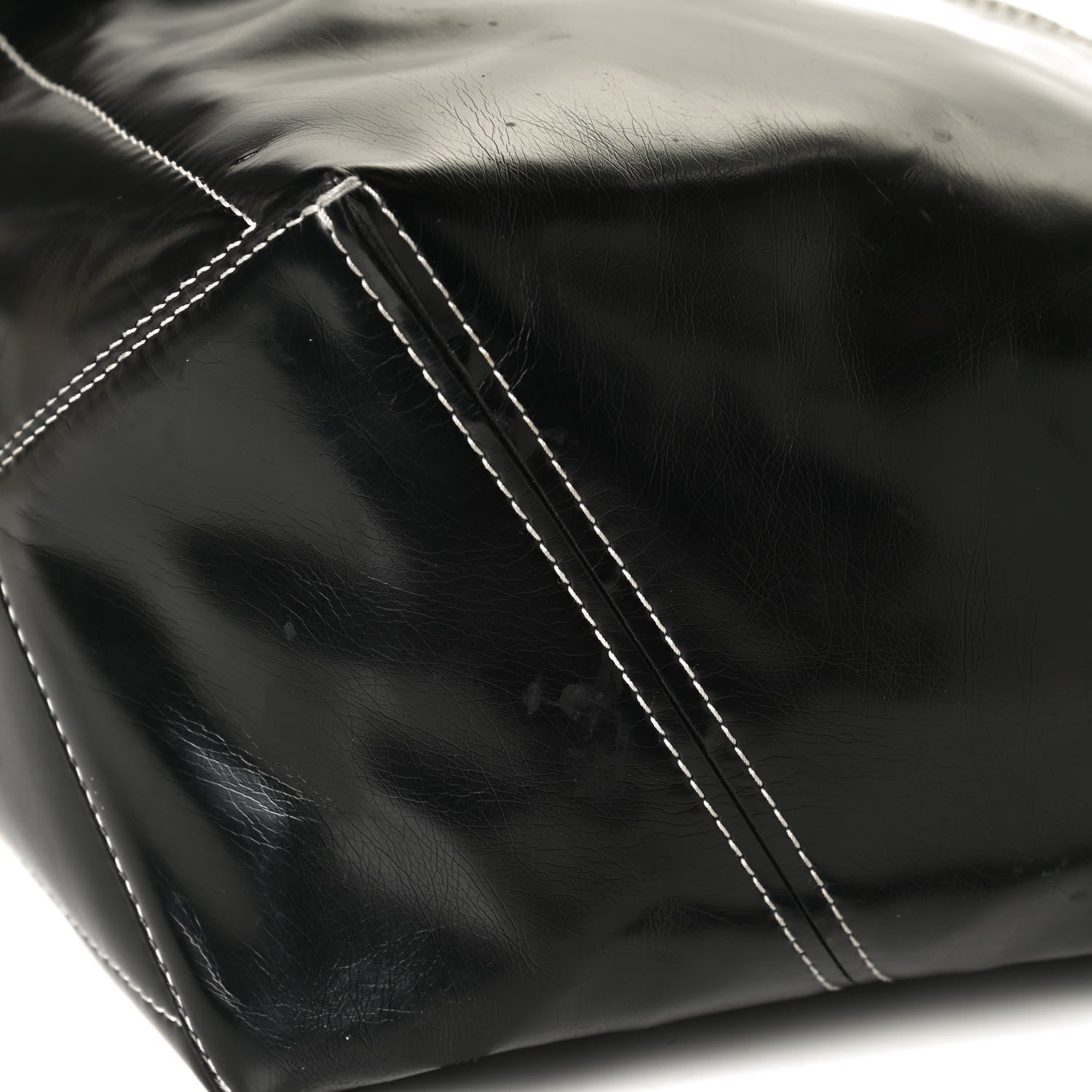 Proenza Schouler Calfskin Large Cire Zip Hobo Black 17 of 17