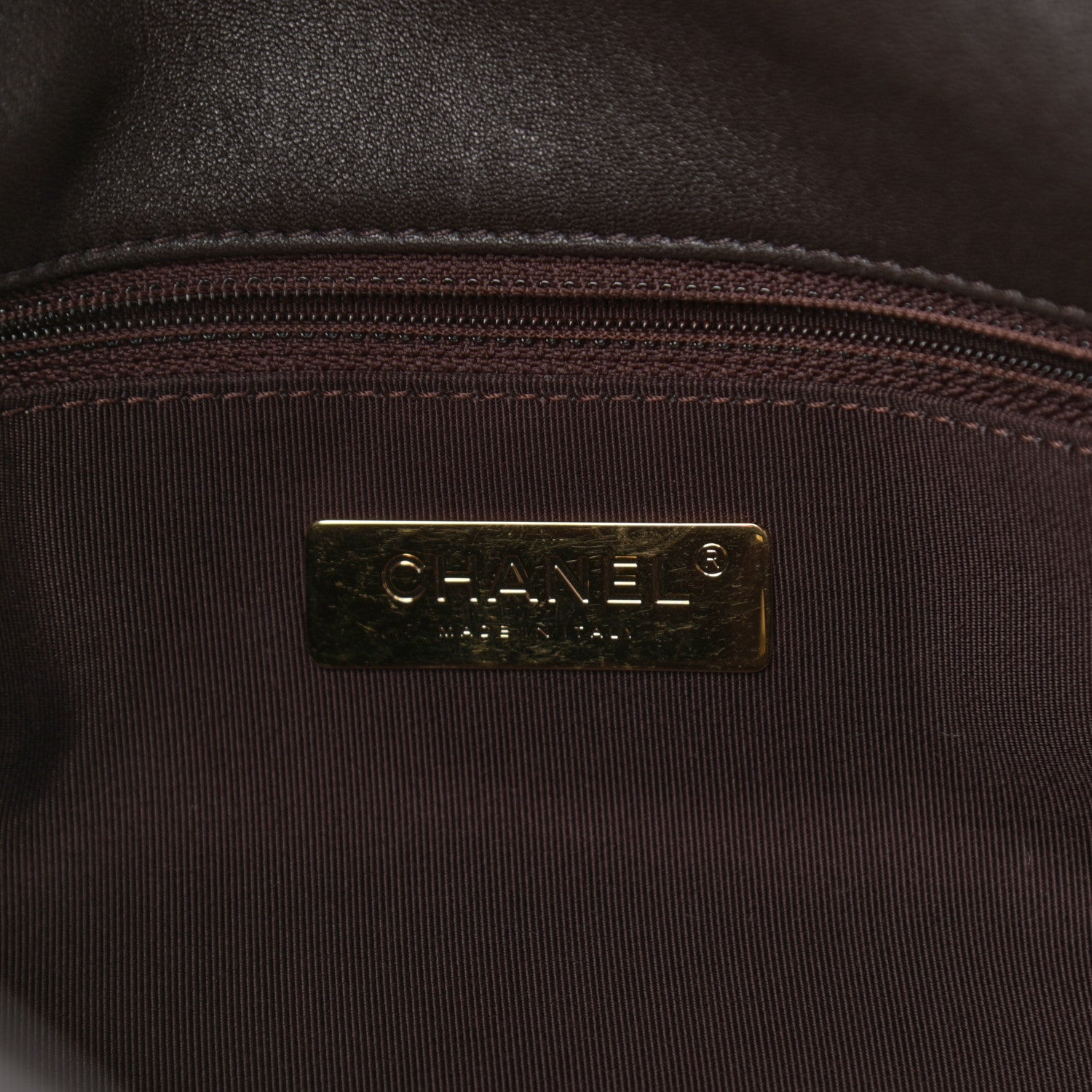 Chanel Lambskin Quilted Large Chanel 19 Flap Dark Brown 6 of 13