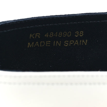 Saint Laurent Lambskin Monogram Espadrilles 38 Beige 8 of 10
