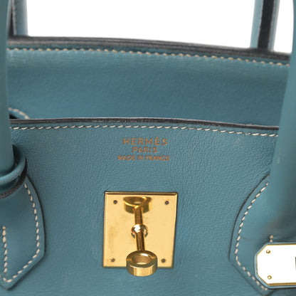 Hermes Gulliver Birkin 35 Blue Jean 6 of 19